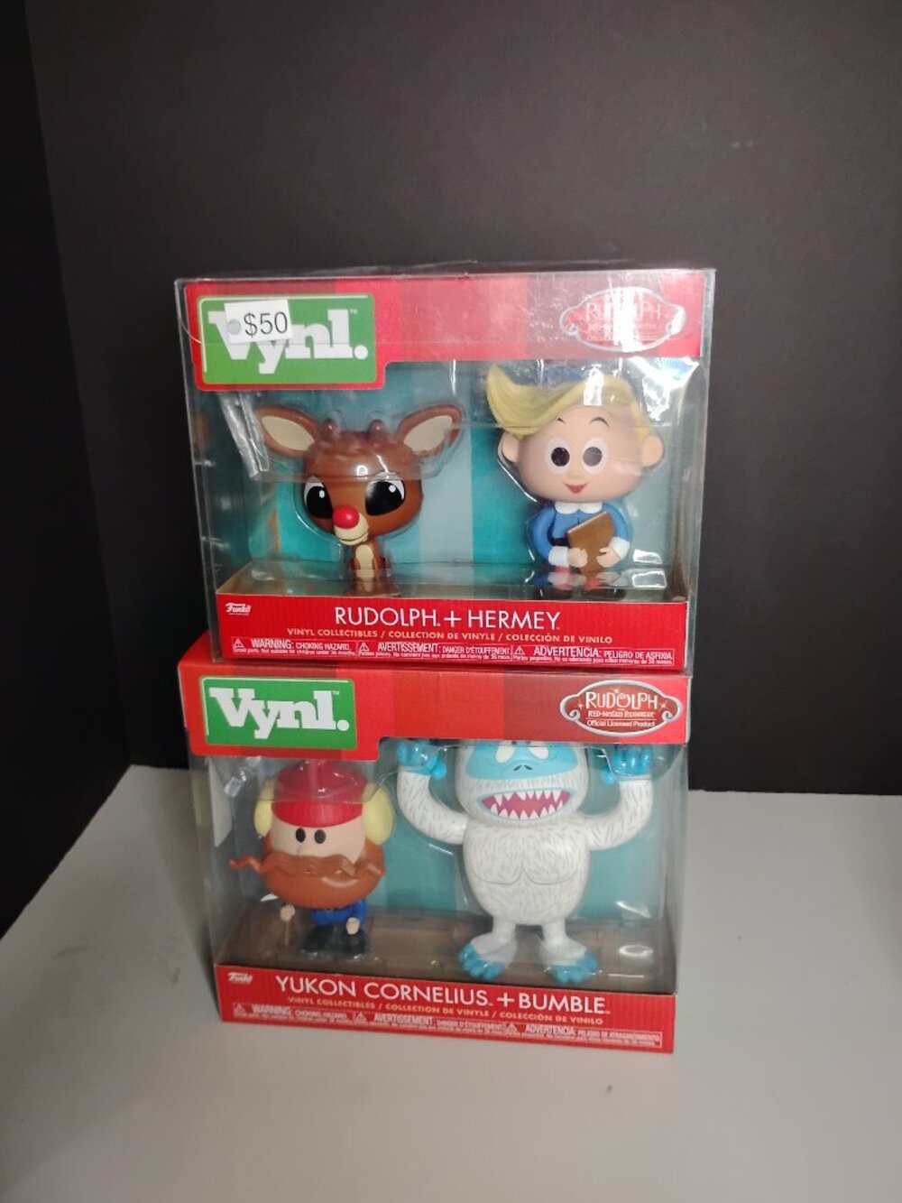 Funko Vynl. Yukon Cornelius + Bumble & Rudolph and Hermey Lot New